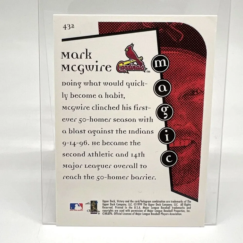 VTG Upper Deck Victory 1999 Mark McGwire MAGIC Cardinals Baseball Cards LOT of 5